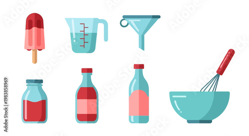 Food Preparation Utensils and Ingredients for Cooking