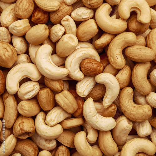image of cashew nut mix for product advertising promotion  photos from various angles  with different backgrounds  do not mention any brands  plain without writing