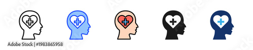 Mind Care Icon Collection With Multiple Styles