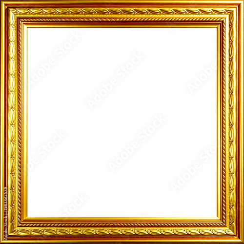 Marco Dorado Antiguo Premium Diseño Ornamental Metálico | Para Enmarcar Fotografía, Obra de Arte, Certificado, Diploma, Invitaciones, Bodas, etc.