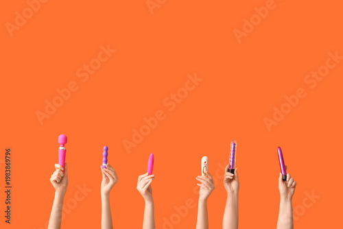 Female hands with different...