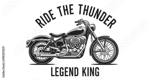 Classic Motorcycle Ride The Thunder Legend King.