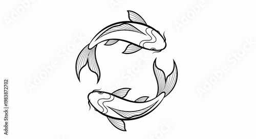 Dolphins swimming in a circle formation.