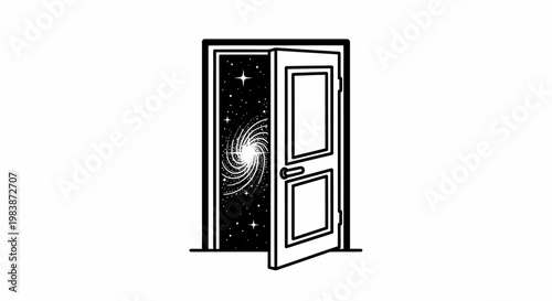 Door to galaxy or space.