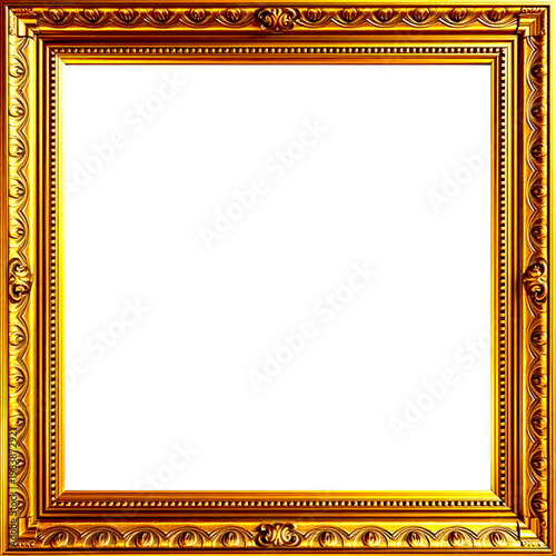 Marco Dorado Antiguo Premium Diseño Ornamental Metálico | Para Enmarcar Fotografía, Obra de Arte, Certificado, Diploma, Invitaciones, Bodas, etc.