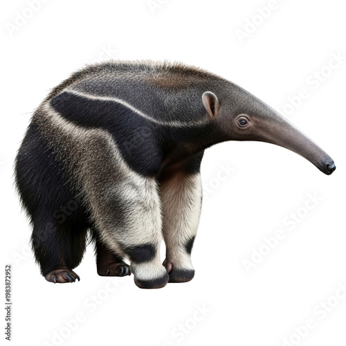 Giant anteater isolated on transparent background