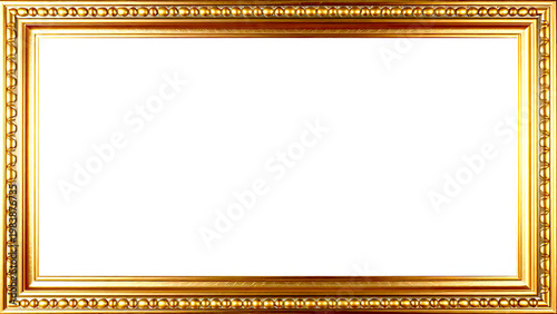 Marco Dorado Antiguo Premium Diseño Ornamental Metálico | Para Enmarcar Fotografía, Obra de Arte, Certificado, Diploma, Invitaciones, Bodas, etc.