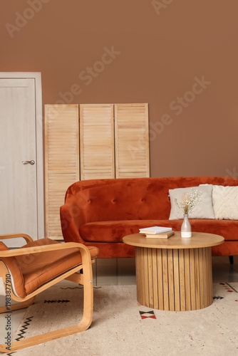 Interior of modern living r...