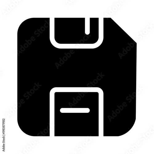floppy disk glyph icon