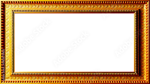 Marco Dorado Antiguo Premium Diseño Ornamental Metálico | Para Enmarcar Fotografía, Obra de Arte, Certificado, Diploma, Invitaciones, Bodas, etc.