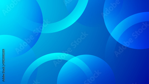Professional clean blue gradient background with overlapping translucent circles and soft light effects for corporate identity