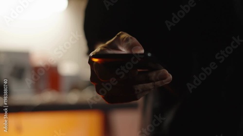 Scrolling on Phone – Social Media Addiction Concept.