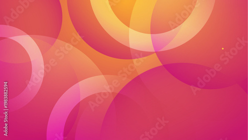 Beautiful peach and coral gradient background featuring layered transparent circles for a soft aesthetic look