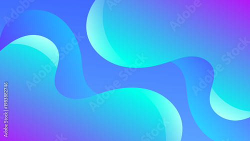 Cool cyan and blue digital wave patterns perfect for software backgrounds network technology and innovation