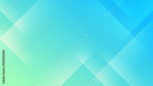 Abstract geometric background with cyan and blue square layers and light diagonal lines for a clean corporate technology look