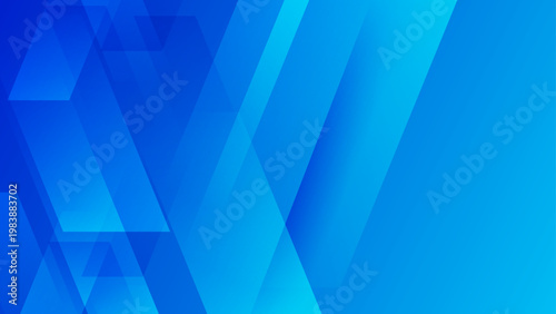 Clean blue abstract background with crystalline geometric shapes for professional business and IT services