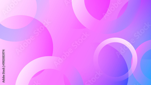 Dreamy abstract background with overlapping translucent circles in soft pink and purple tones