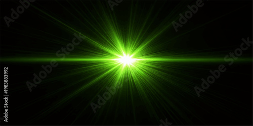 Abstract blue glowing light background with energy rays, starburst beams, space light effects and radiant motion pattern illustration