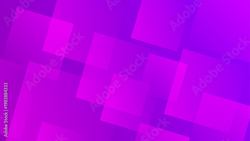 Energetic purple background with translucent geometric square elements