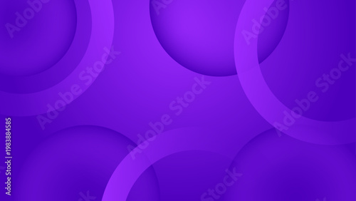 Deep purple and violet futuristic background with overlapping round shapes perfect for technology and gaming