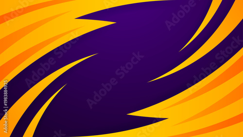 Energetic sport background with sharp orange spike shapes over dark purple for gaming thumbnails and high impact promotional graphics