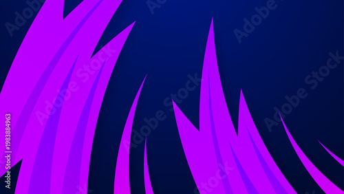 Artistic purple spike background with sharp curved blades for modern creative projects and stylish digital wallpaper design
