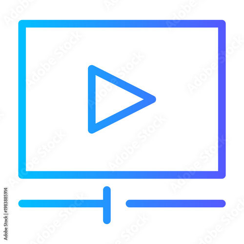 play gradient icon