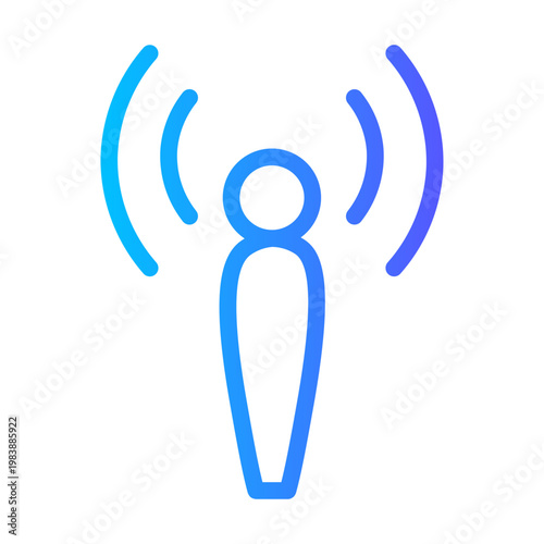 person gradient icon