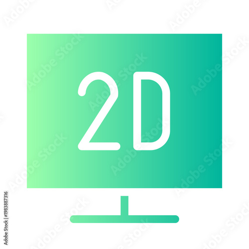 monitor gradient icon