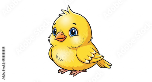 Cute cartoon chick illustration.
