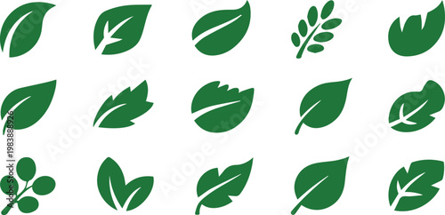 Leaf icons for herb and remedy reference