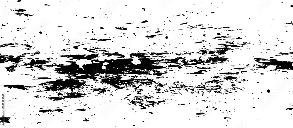 Fototapeta premium Black and White Grunge Scratch and Splatter Texture Abstract Background