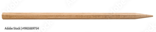 Fotografija high quality 3d render of a pointed wooden stake featuring realistic rough wood grain texture, sharp tip, and natural timber finish under studio lighting for architectural or horror concepts