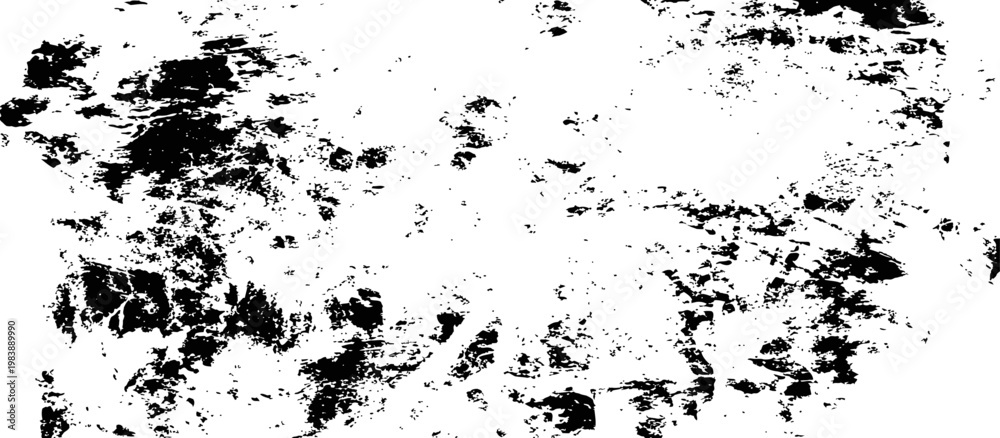 Fototapeta premium Black and White Grunge Distressed Texture Background Vector