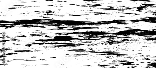 Black and White Grunge Horizontally Striped Texture Background