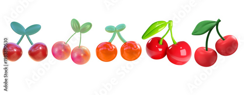 A delightful collection of vibrant cherries, showcasing their natural beauty and sweetness in various forms