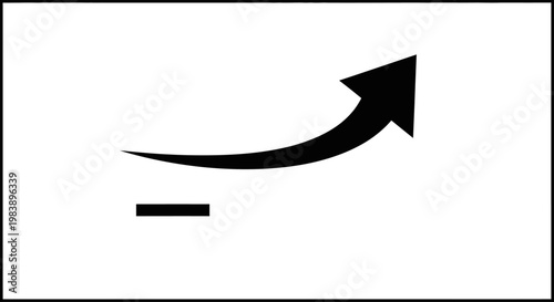 Black Arrow Pointing Upward Symbol.