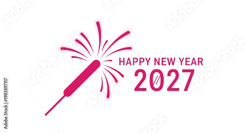 Firework Happy New Year Celebration.