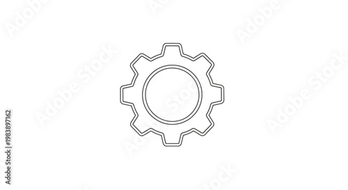 Gear wheel mechanical component closeup.
