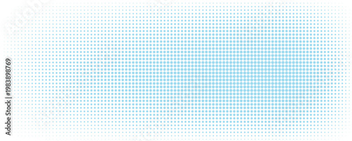 Vector Halftone Texture with the dots becoming smaller and more spaced out towards the edges, and larger and more concentrated in the center.
