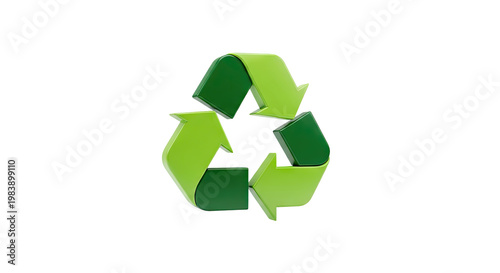 3D Recycling Symbol