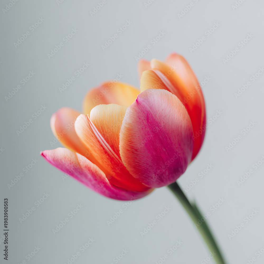 Fototapeta premium pink and yellow flower 