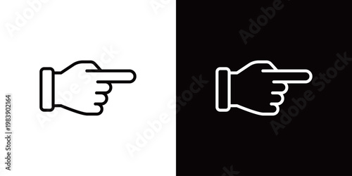 指差し（右）のアイコン