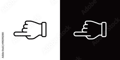 指差し（左）のアイコン