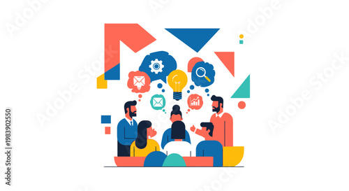 People in a meeting discussion.