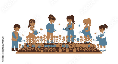 Diverse group of people working together.