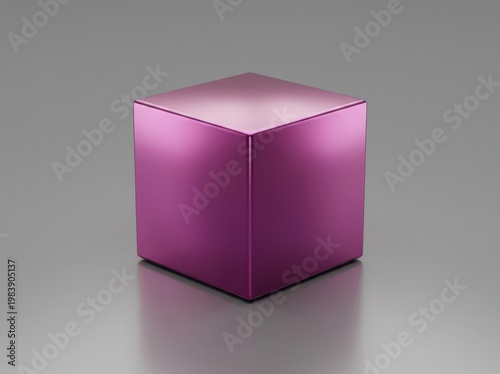 Illuminated pink cube a modern abstract light sculpture