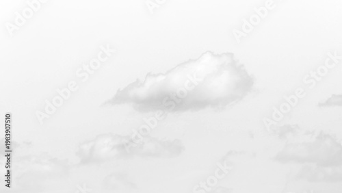 Bild auf Leinwand Isolated PNG cutout of a cloud on a transparent background, ideal for photo bash