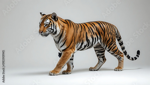 tiger white background 