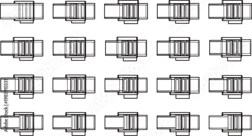 Industrial precision: a meticulously arranged array of industrial components, symbolizing intricate design and functional engineering, emphasizing the importance of planning and organization.